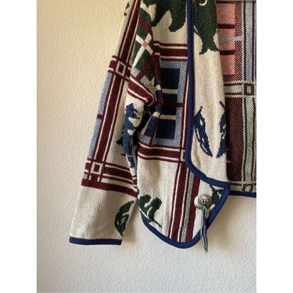 NWOT Kokopelli‎ Jacket Western Boho Tapestry Aztec Woven size xsmall - Picture 5 of 11